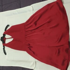 Maroon cocktail dress